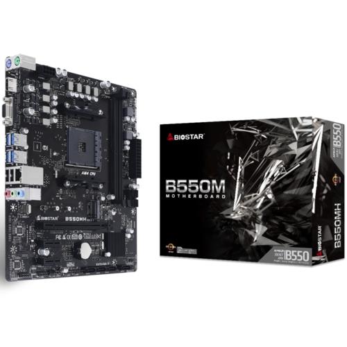 Biostar B550MH AMD AM4 DDR4 4933Mhz OC S+V+GL mATX