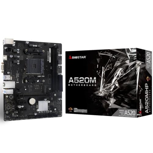 Biostar A520MHP AMD AM4 DDR4 4400 HDMI VGA M2 mATX