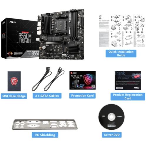 MSI B550M PRO-VDH AM4 DDR4 4400(OC)