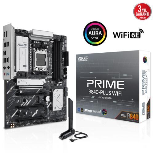 Asus PRIME B840-PLUS WIFI AMD AM5 DDR5 7600 DP HDMI 3xM2 USB3.2 ATX