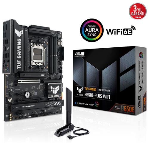 ASUS TUF GAMING B650E-PLUS WIFI AMD AM5 DDR5 8000 DP HDMI 3xM2 ATX