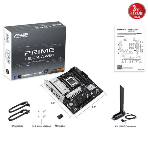 Asus PRIME B850M-A WIFI AMD AM5 DDR5 8000 mATX