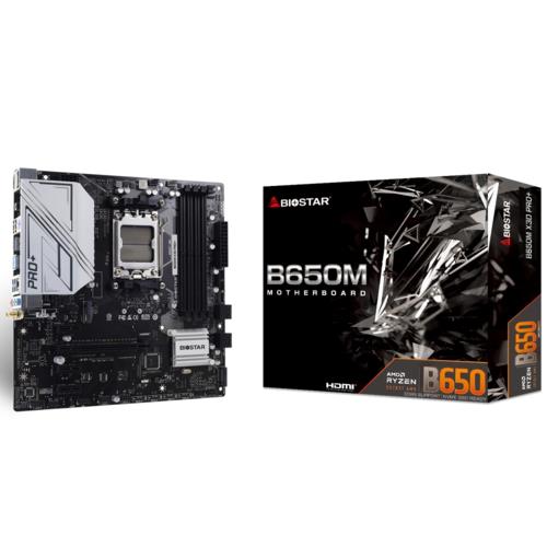 Biostar B650M X3D PRO+ AMD AM5 DDR5 6000 HDMI DP 2xM2 mATX