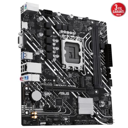 Asus PRIME H610M-K ARGB DDR5 Intel 1700p 5600 HDMI VGA M2 USB3.2 mATX