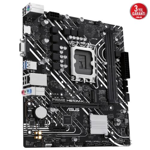 Asus PRIME H610M-K DDR5 Intel 1700p 5600 HDMI VGA M2 USB3.2 mATX