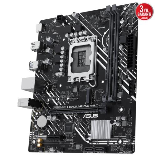 Asus PRIME H610M-F D4 R2.0 Intel 1700p DDR4 3200 HDMI M2 USB3.2 mATX