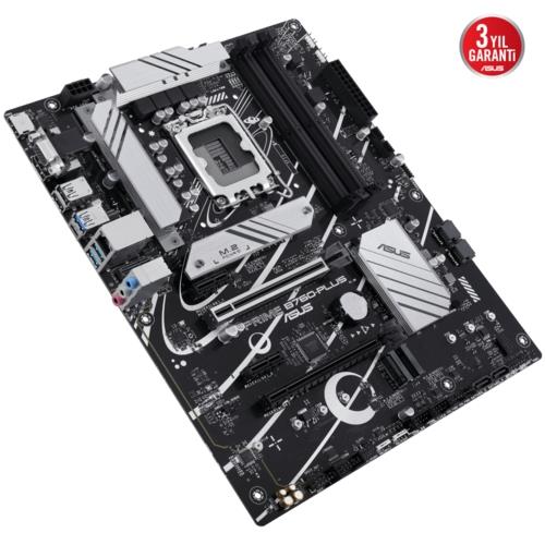 Asus PRIME B760-PLUS Intel DDR5 7200 DP HDMI VGA 3xM2 USB3.2 AURA RGB 1700p ATX