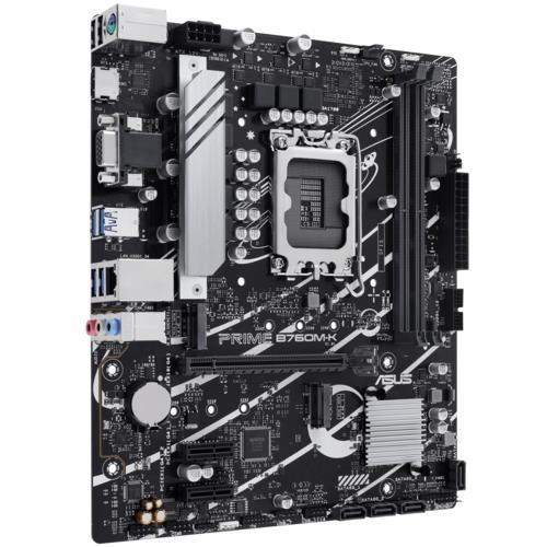 Asus PRIME B760M-K Intel 1700p DDR5 8000 HDMI VGA Çift M2 USB3.2 AURA RGB mATX
