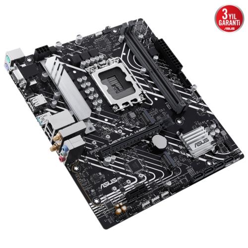 Asus PRIME H610M-A WIFI Intel 1700p DDR5 HDMI VGA Çift M2 USB3.2 AURA RGB mATX