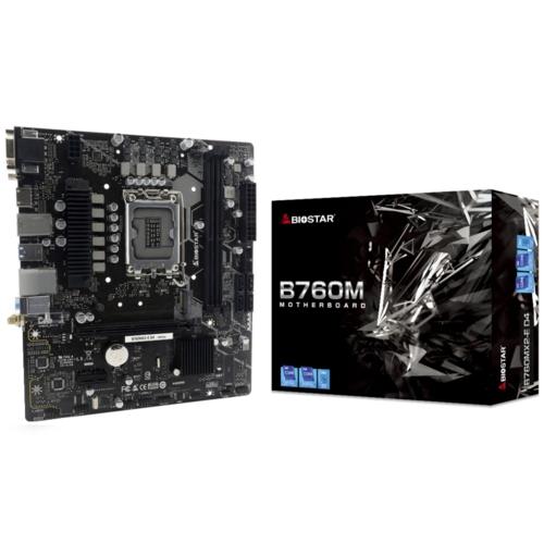 Biostar B760MX2-E DDR4 S+V+GL 4400(OC) 1700p mATX