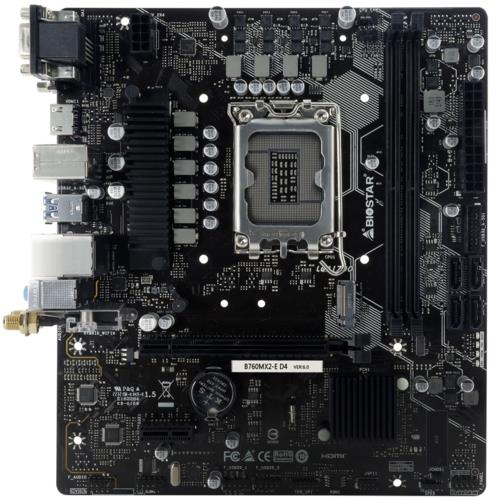 Biostar B760MX2-E DDR4 S+V+GL 4400(OC) 1700p mATX