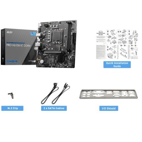 MSI PRO H610M-E DDR4 SOKET 1700 3200(OC)