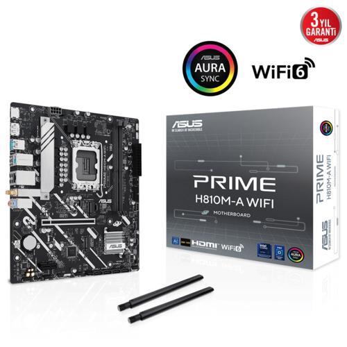 Asus PRIME H810M-A WIFI Intel 1851p DDR5 6400 HDMI DP 2xM2 USB3.2 mATX