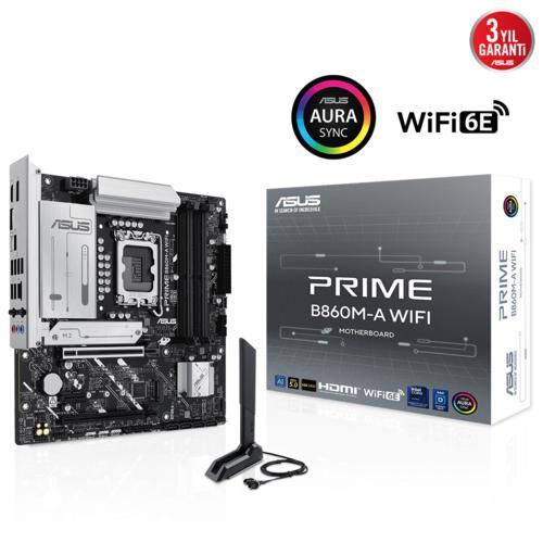 Asus PRIME B860M-A WIFI Intel 1851p DDR5 8666 HDMI 2xDP 2xM2 USB3.2 mATX