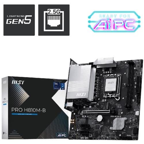 MSI PRO H810M-B SOKET 1851 DDR5 6500(OC)