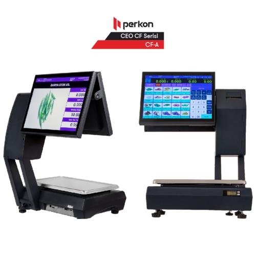CEOPOS CF-A Çift Ekran 15’’ Cam Terazi 30 KG