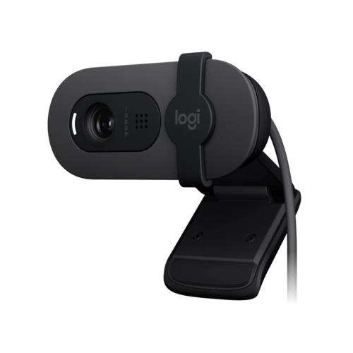 Logitech BRIO 100 Gizlilik Kapaklı 1080P Webcam Grafit 960-001585