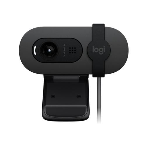 Logitech BRIO 100 Gizlilik Kapaklı 1080P Webcam Grafit 960-001585