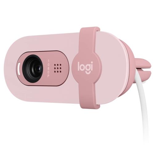 Logitech BRIO 100 Gizlilik Kapaklı 1080P Webcam Pembe 960-001623