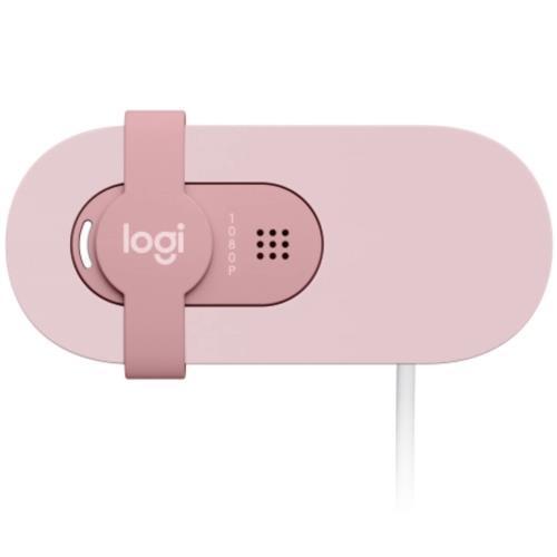Logitech BRIO 100 Gizlilik Kapaklı 1080P Webcam Pembe 960-001623