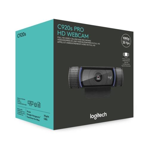 Logitech C920s HD Pro Web Kamera Siyah 960-001252
