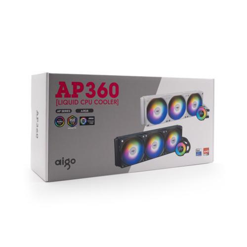 AIGO AP360 ARGB 360mm Beyaz Sıvı Soğutma 1700/AM5