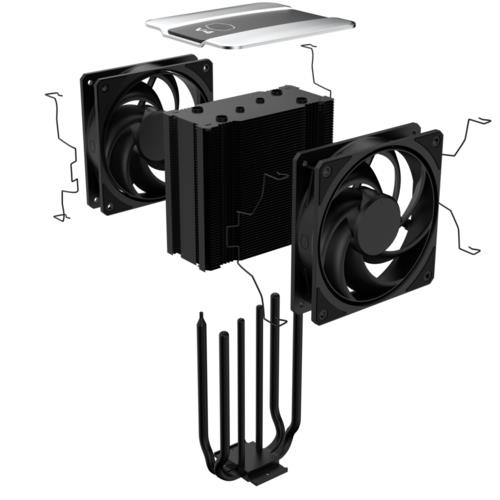 Cooler Master V4 ALPHA 3DHP Black 2x120mm CPU Soğutucusu 1851/AM5