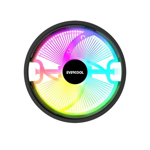 Evercool CS-02 Rainbow Hava Soğutmalı CPU Fan 12cm Fan,Intel LGA1700/AMD AM5