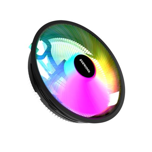 Evercool CS-02 Rainbow Hava Soğutmalı CPU Fan 12cm Fan,Intel LGA1700/AMD AM5