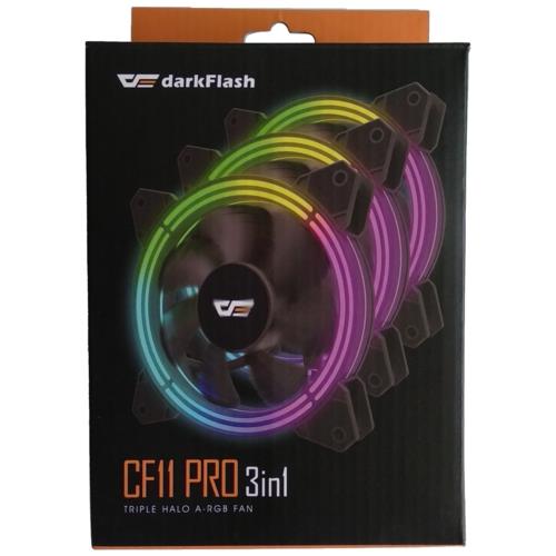 DF CF11 PRO 3pin A-RGB 3x12cm Fan Kit (3"lü)