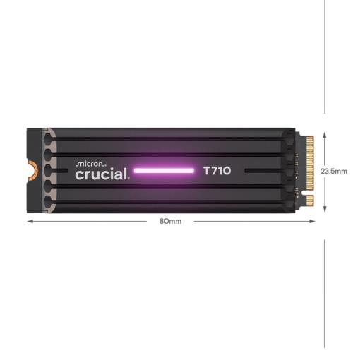 Crucial T710 1TB SSD Gen5 NVMe M.2 Soğutuculu CT1000T710SSD5