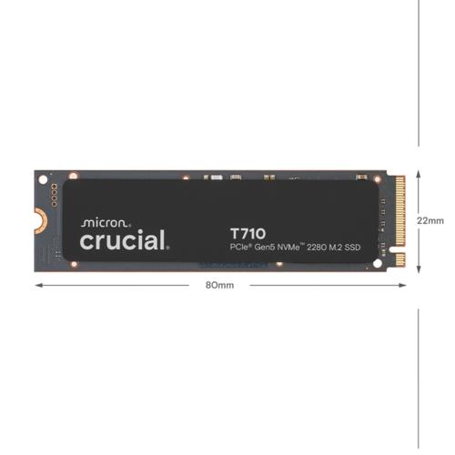 Crucial T710 1TB SSD Gen5 NVMe M.2 CT1000T710SSD8