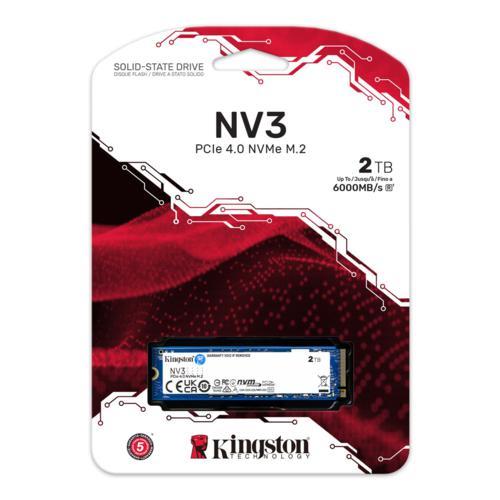 Kingston NV3 2TB SSD PCIe 4.0 m.2 NVMe SNV3S/2000G