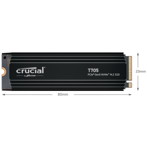 Crucial T705 4TB PCIe Gen5 NVMe M.2 SSD Soğutuculu CT4000T705SSD5