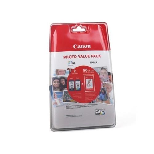 Canon PG-46 / CL-56 2'li Mürekkep Kartuş + Kağıt Hediye