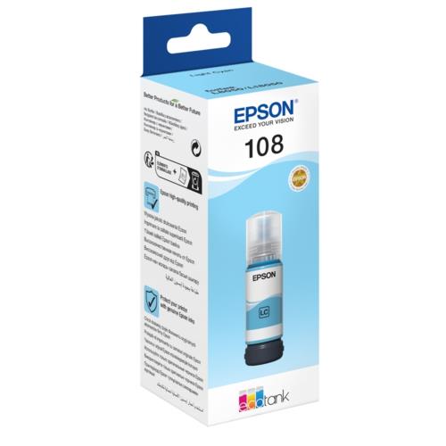 Epson C13T09C54A Açık Mavi 108 Şişe Mürekkep