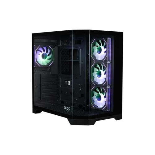 AIGO FT418 Pro Siyah GP-750W 80+ Non-Modular Bronze ARGB Mid Tower Kasa