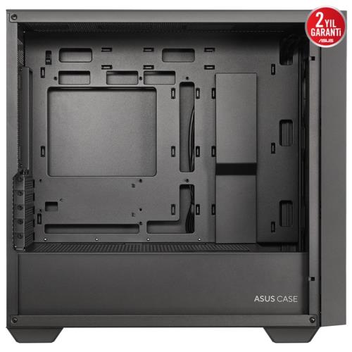 Asus A21 CASE Siyah Temperli Cam mATX Mid Tower Kasa PSU YOK