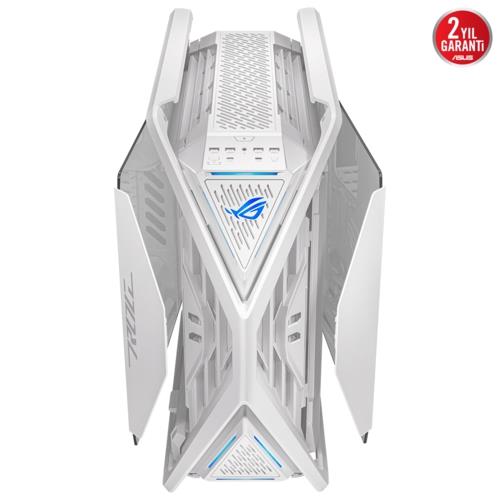 Asus ROG GR701 Fanlı Temperli Cam EATX Full Tower ARGB Kasa PSU YOK Beyaz