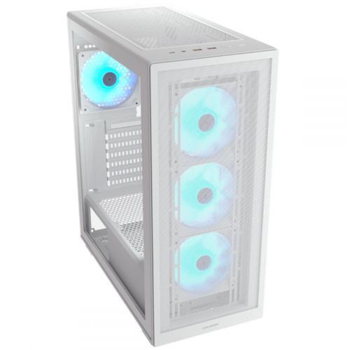 Cougar MX220 4x ARGB Beyaz Mid Tower Kasa PSU YOK