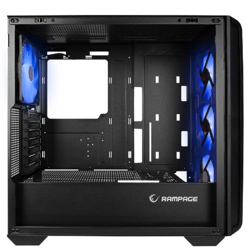 Rampage CRAFT Siyah Mesh ARGB Fan ATX Mid-T Gaming Oyuncu Kasası