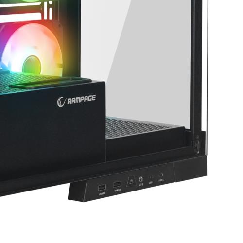 Rampage HYDRA V2 BLACK Temperli Camlı Exclusive E-ATX Gaming Oyuncu Kasası
