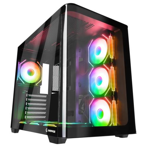 Rampage LOOPY Siyah Temperli Cam Kumandalı ATX Mid-T Gaming Kasası