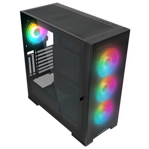 Rampage MAGNIFIC Mesh Manyetik Temperli Camlı Siyah ATX Mid-T Gaming Oyuncu Kasası
