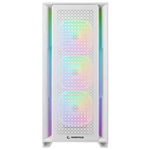Rampage RADIANT V1 WHITE Temperli Camlı E-ATX Exclusive Gaming Kasası