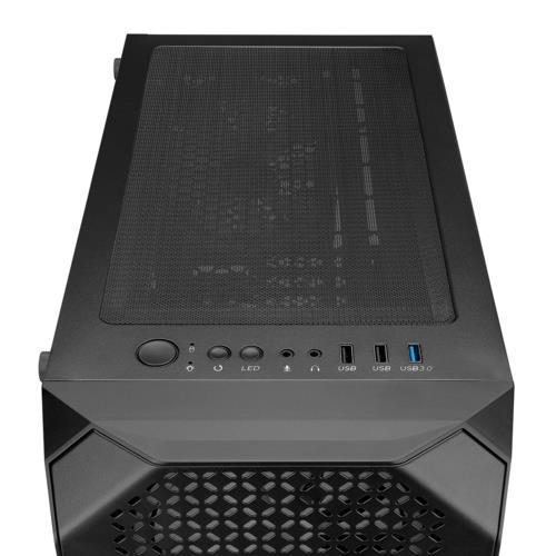 Rampage ZUKO 600W 80+BRONZE Siyah 4*14cm Rainbow Temperli Camlı ATX Mid-T Gaming Kasa