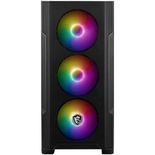 MSI MAG FORGE M100A Akrilik Yan Panel RGB Micro Atx Oyuncu Kasa PSU YOK