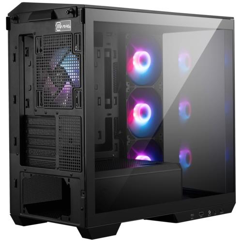 MSI MAG PANO M100R PZ ARGB Micro ATX Siyah Mid Tower Kasa PSU YOK