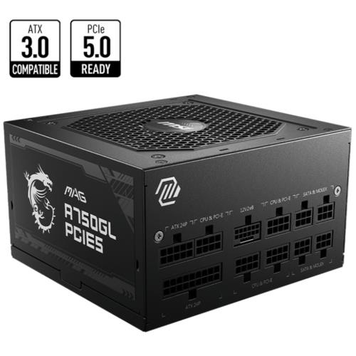 MSI MAG A750GL PCIE5 ATX 3.0 750W 80+ Siyah Gold Full Modular Güç Kaynağı