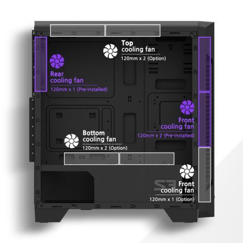 Zalman S2 TG Mid Tower Kasa PSU YOK